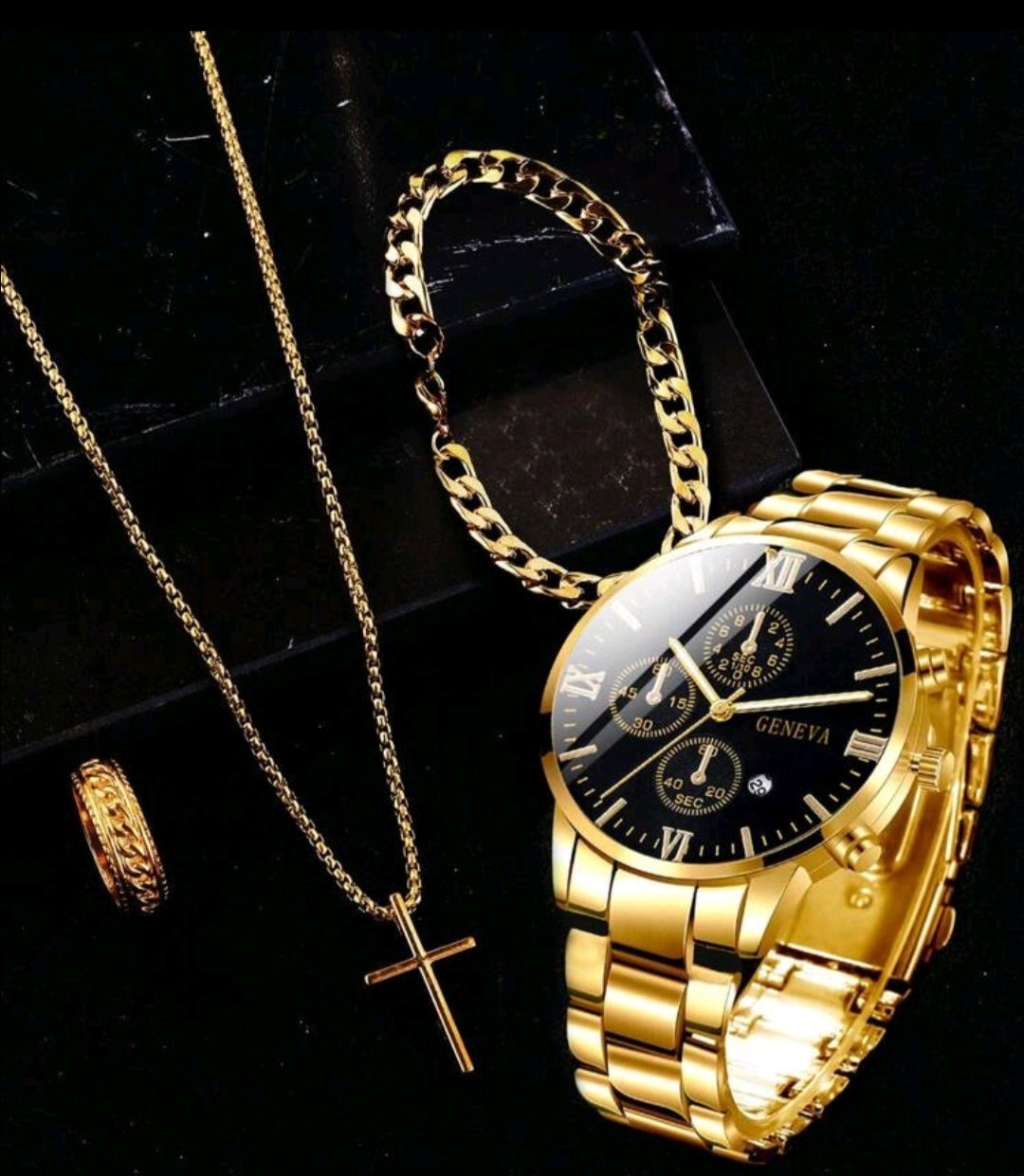 COMBO RELOJ + ACCESORIOS 4 EN 1