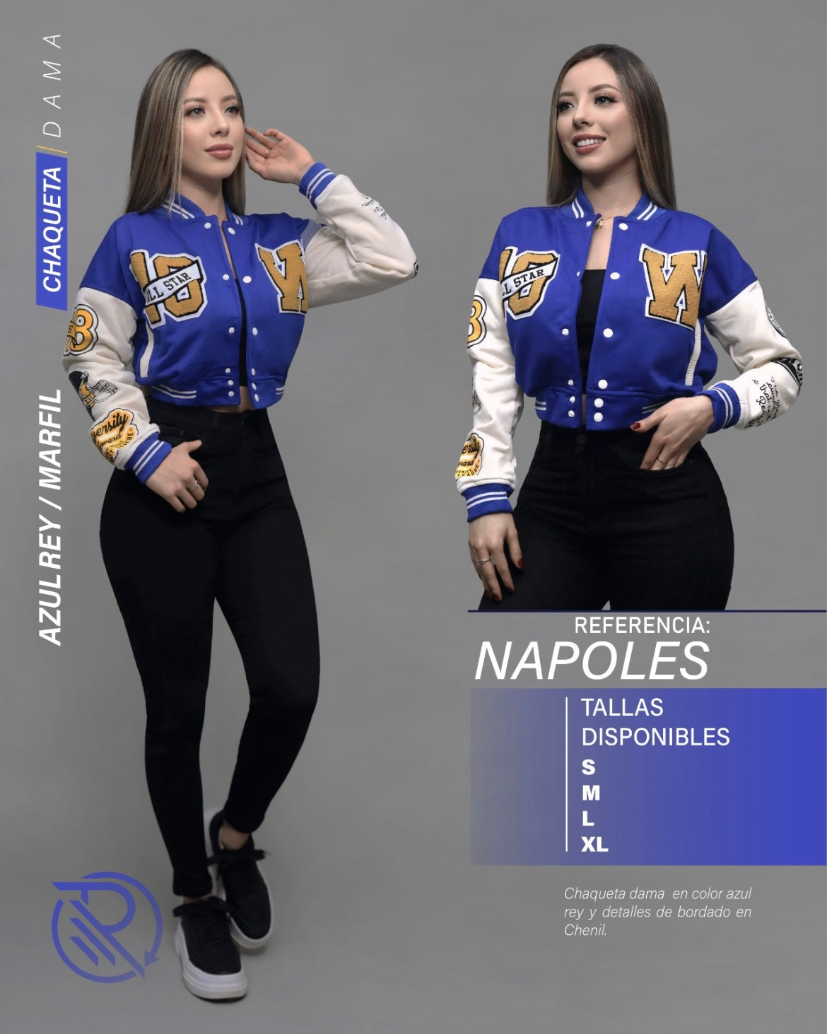 R86 CHAQUETA BEISBOLERA PARA DAMA