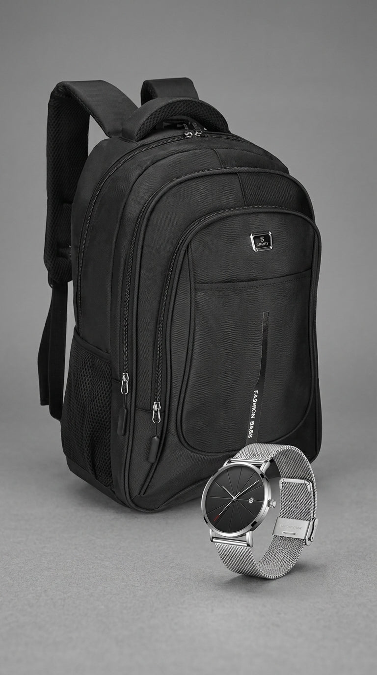 COMBO EJECUTIVO MOCHILA + RELOJ