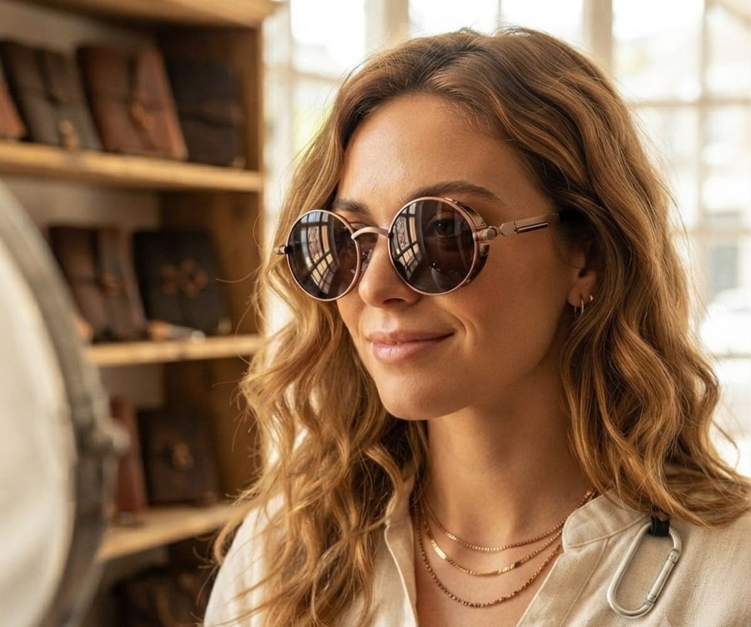 GAFAS DE SOL RETRO MARRON